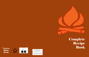 complete recipe book by lazaros' blank books