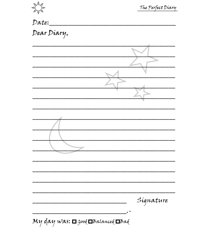 the perfect diary - interior template - web 3