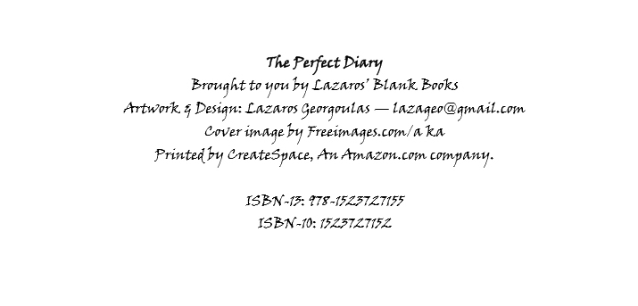 created by lazaros' blank books - printed by Createspace