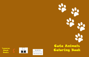 Cute animals coloring book - Edition 1 - Full cover
