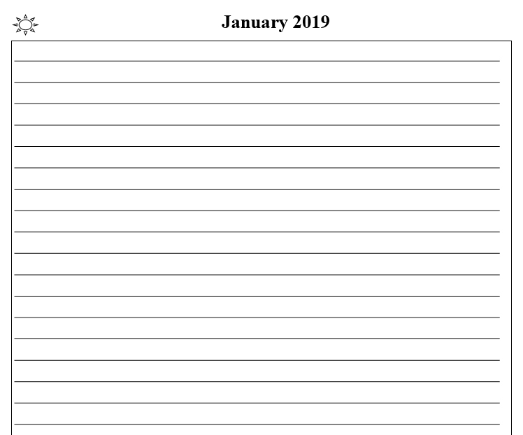 2019 Calendar & Daily Planner - Book Interior 7