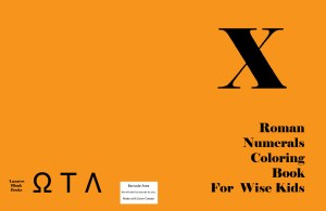 roman numbers coloring book