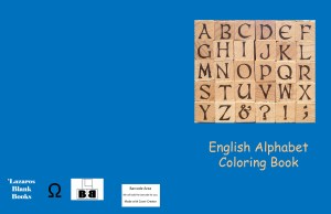 English alphabet coloring book