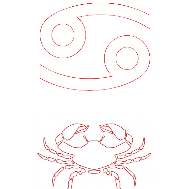 Western astrology coloring book - Interior - Cancer