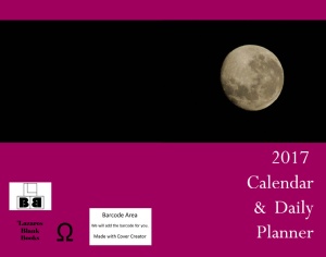 2017 Calendar & daily planner - book cover