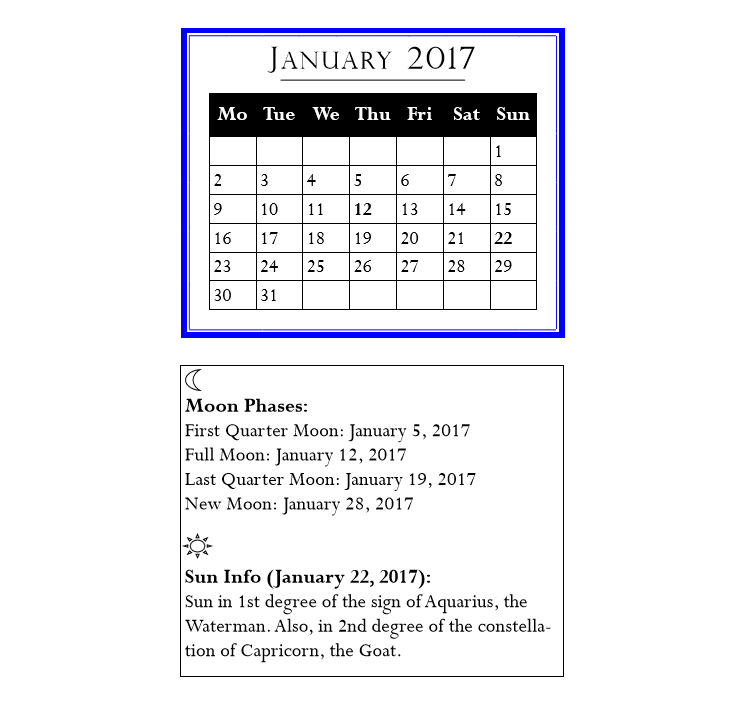 2017 Calendar & daily planner - book interior - web 4