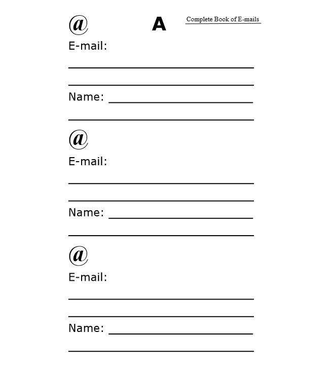 Complete Book of E-mails - Book interior - web 3
