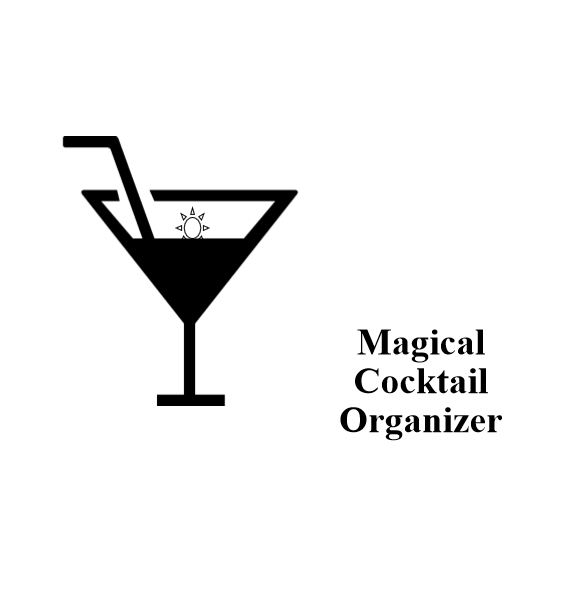 magical cocktail organizer - book interior