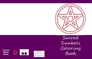 sacred symbols coloring book - back cover
