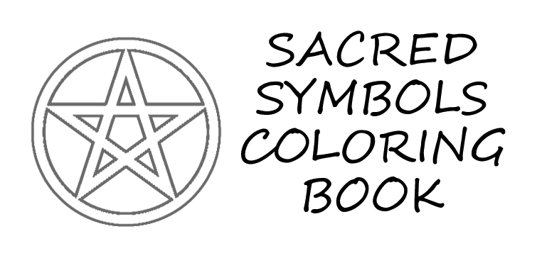 Sacred symbols coloring book - book interior - web 1