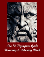 The 12 Olympian Gods Drawing & Coloring Book - Front cover