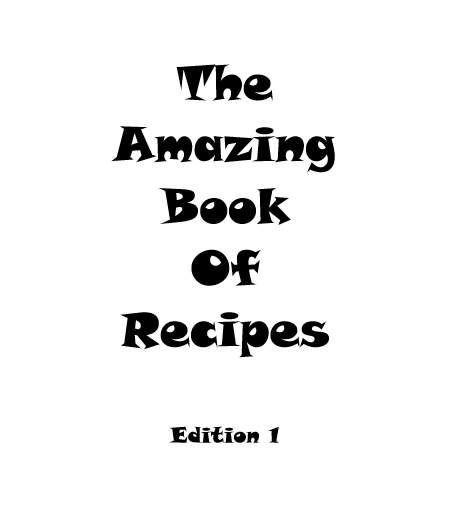 The amazing book of recipes - book interior 4