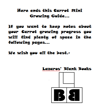 Carrot mini growing guide - Book interior 1