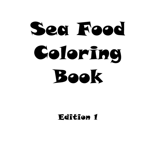 Sea Food Coloring Book - Book interior 3