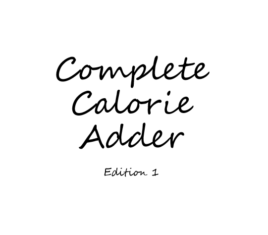 Complete Calorie Adder - Edition 1 - Book interior 1