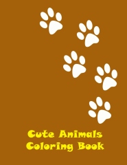 Cute animals coloring book - Edition 1 - Front cover