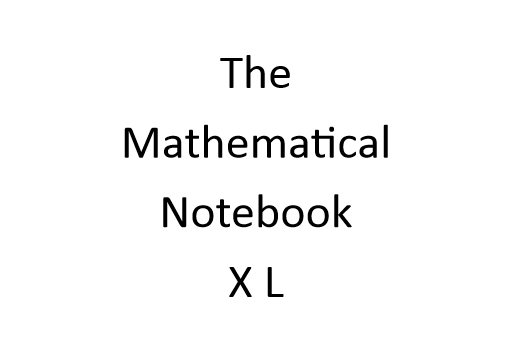The mathematical notebook XL - Book interior 1