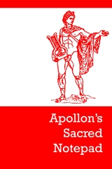 Apollon's sacred notepad - Edition 1 - Front cover