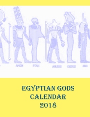 Egyptian Gods Calendar 2018 - Front cover