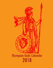 Olympian Gods Calendar 2018 - Front cover