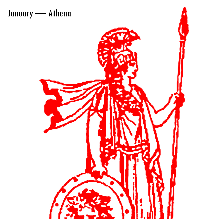 Olympian Gods Calendar 2018 - Book interior 3