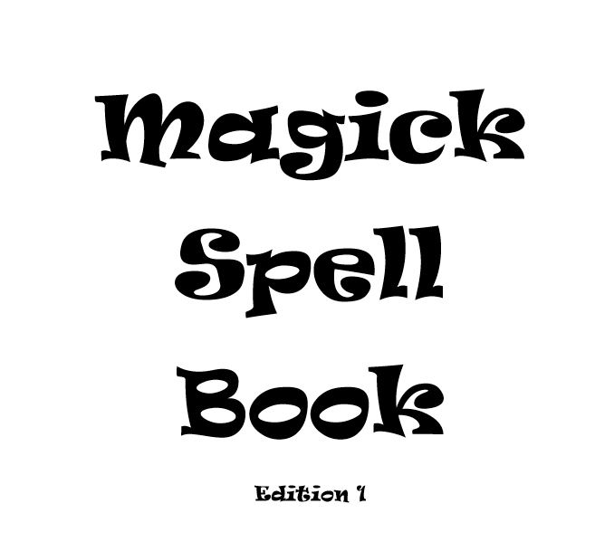 Magick spell book - Book interior 1