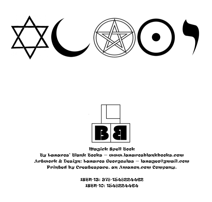 Magick spell book - Book interior 2