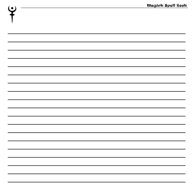 Magick spell book - Book interior 7