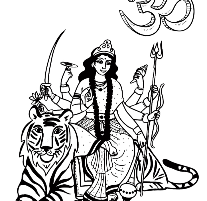 Hindu Gods Coloring Book - Book Interior - 7