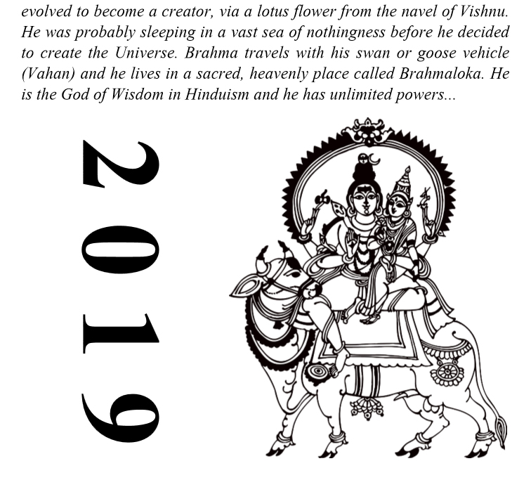 Hindu Gods Calendar 2019 - Book Interior 03