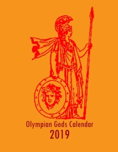 Olympian Gods Calendar 2019 - Front cover