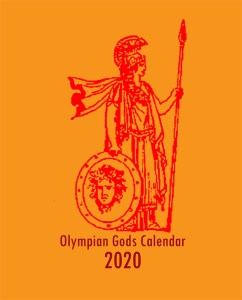 Olympian Gods Calendar 2020 Front Cover