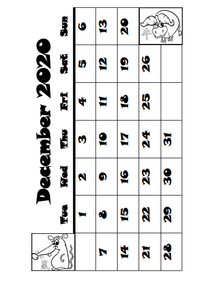 2021 Chinese Signs Calendar - Year of the Ox - Book Interior 5