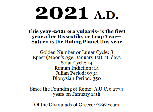 2021 Planets Calendar & Organizer/Planner - Book Interior - 5