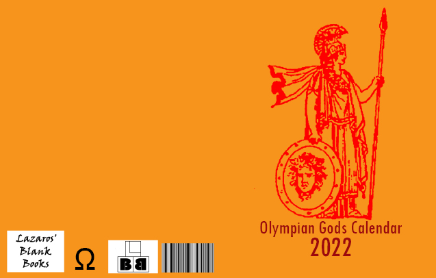 Olympian Gods Calendar 2022 - Full Cover